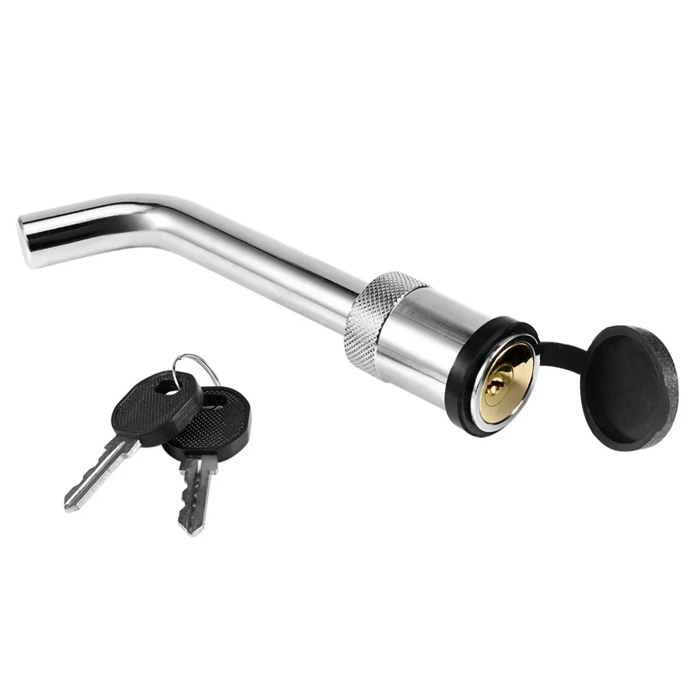 

New Arrival 16mm Hitch Pin Lock with 2 Keys Tow Bar Ball Security L-type Caravan Trailer Parts Durable