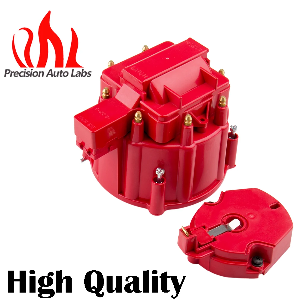 PRECISION AUTO LABS Red Male HEI Distributor Cap & Rotor