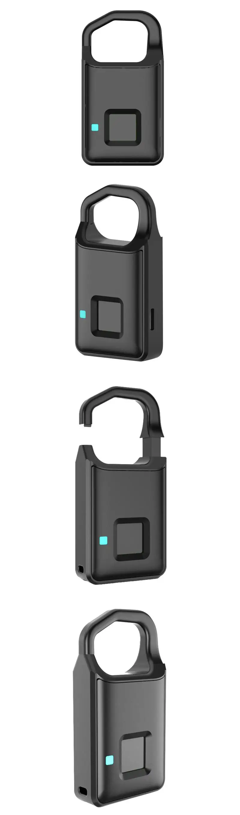 USB умный электронный отпечаток пальца Замок Противоугонный чемодан сумка домашний багажный шкафчик для общежития водонепроницаемый супер долгое время ожидания