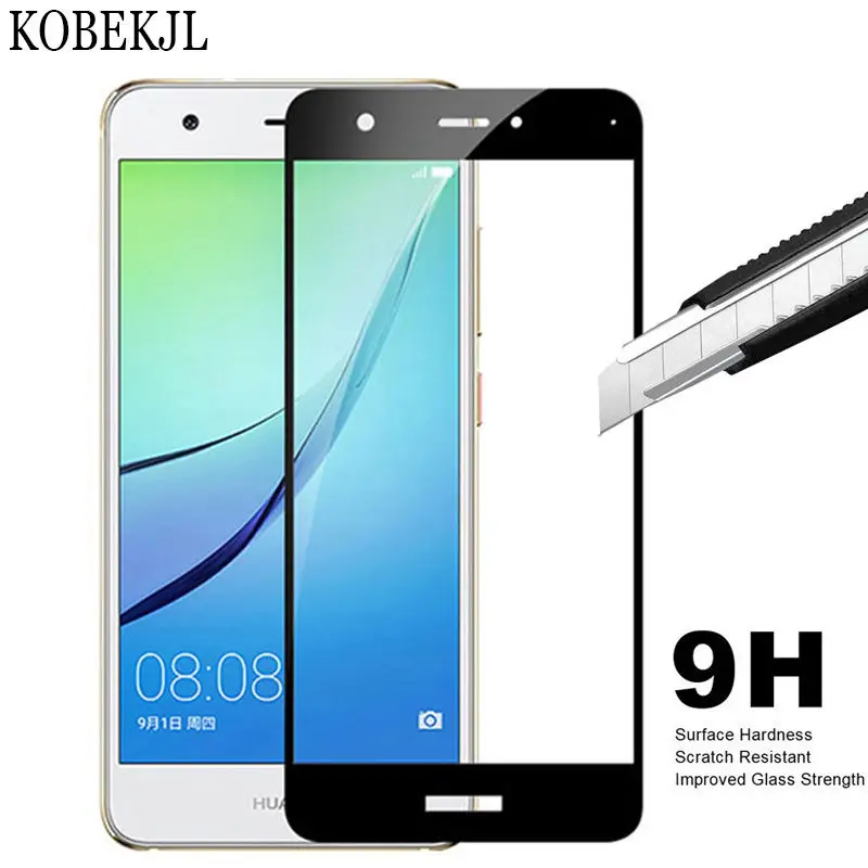 Закаленное стекло для Huawei Nova защита экрана CAN L11 Защитное 9H полноэкранная пленка 5
