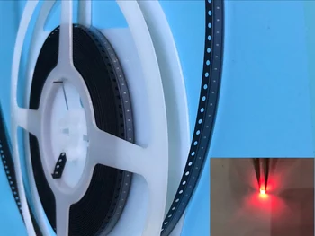 

1000PCS 0402 1005 1.0X0.5mm red light SMD light-emitting diode SMD LED Lamp bead 620-625NM 1.0*0.5*0.35MM