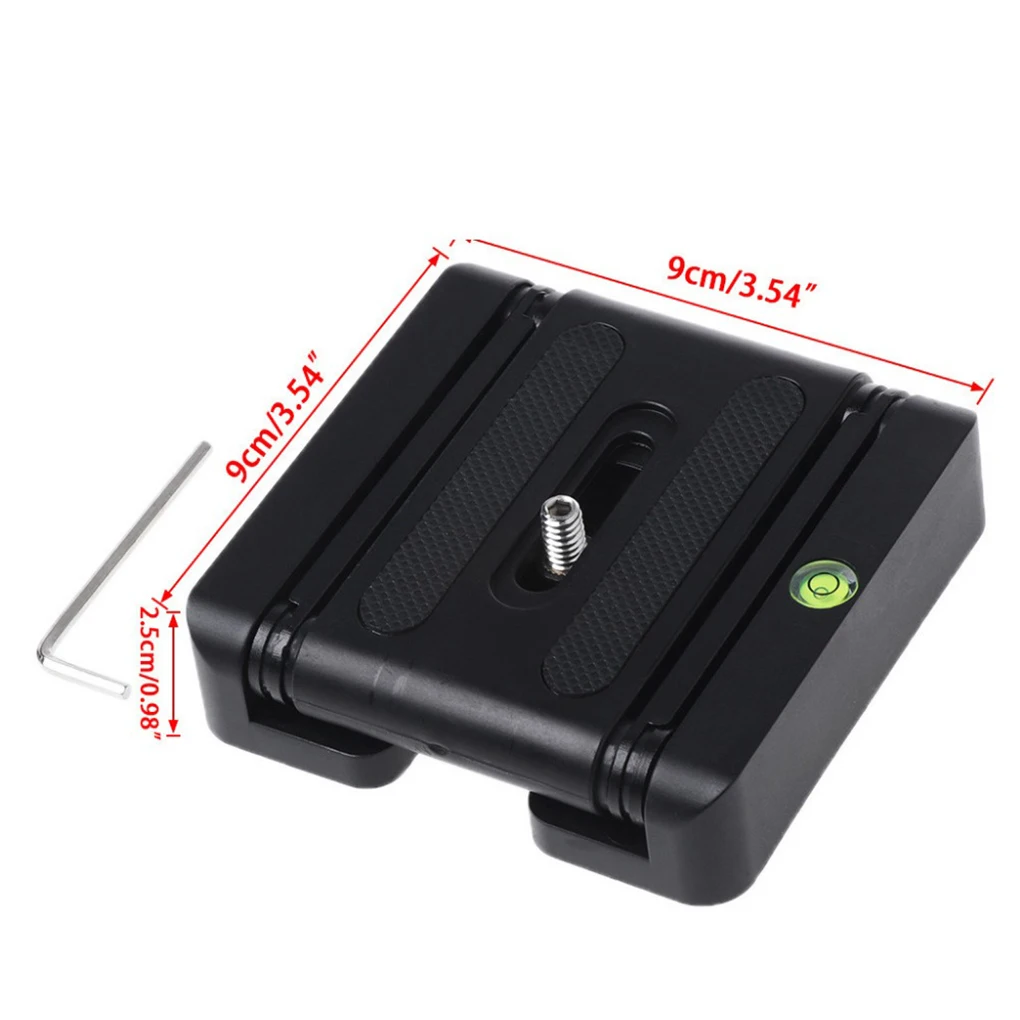 Phones Camera Z Flex Tilt Tripod Head Plastic Folding Z Tilt Head Quick Release Plate Stand Mount Spirit Level