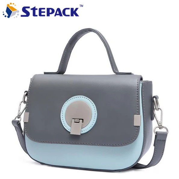 

2017 Spring Round Buckle Small Square Package Shoulder Bag Leisure New Fashion Singel Shoulder Bags Circle Lock