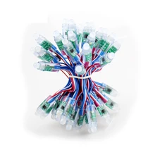 50 шт./лот 12 мм ws2811 Светодиодный пиксельный модульный гирлянды светодиодные лампы 5v 50 узел/Коллона Digital rgb полный цвет водонепроницаемый Светодиодный светильник для рекламы