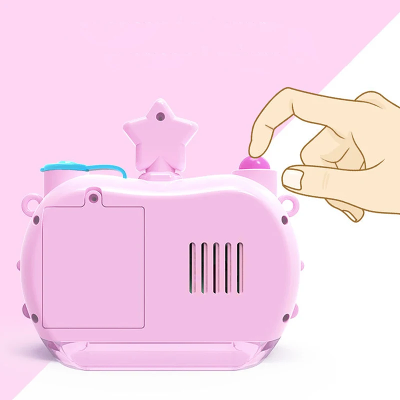 Детская пузырчатая камера выдувные игрушки Bubble освещение музыка электрическая камера автоматическая машина для пузырей Крытый открытый игрушка для вечеринок