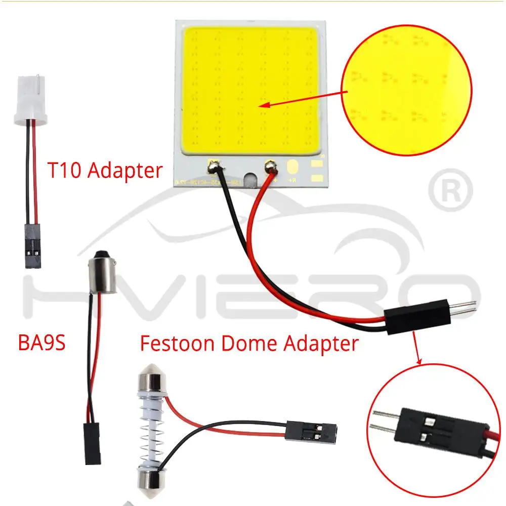 C5W Cob 24 36 48SMD чип белая лампа для чтения led T10 автомобильная светодиодная парковочная лампа авто внутренняя панель свет гирлянда номерного знака