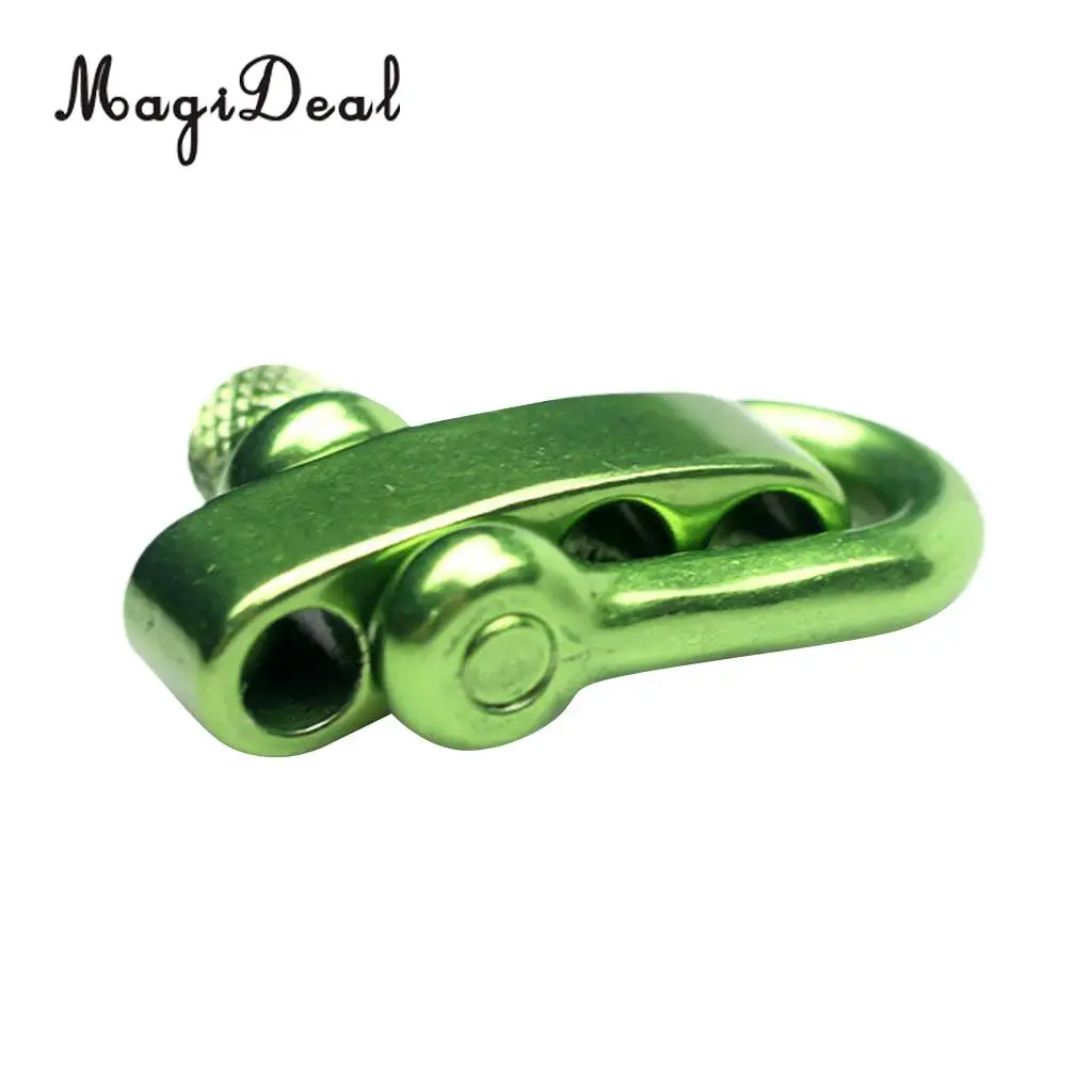 MagiDeal U Flat Adjustable Shackle Buckle Clasp for Survival Paracord Bracelet for Outdoor Camping Hiking Accessories 4 Colors