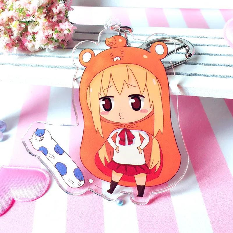 Аниме Himouto Doma Umaru косплей брелок модный chan Автомобильный держатель для ключей
