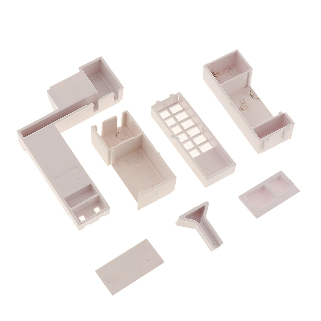 1/50 O Scale Kitchen Furniture DIY Decorations Indoor Cupboard Model Architecture Accessories Scenery Dioramas Building Kits