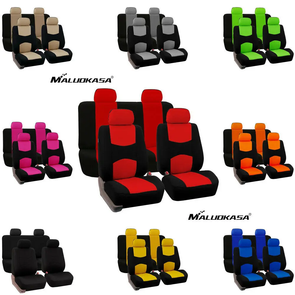 

9 Part Universal Car Seat Cover Accessories Interior Auto Seat Cushion Pad 666