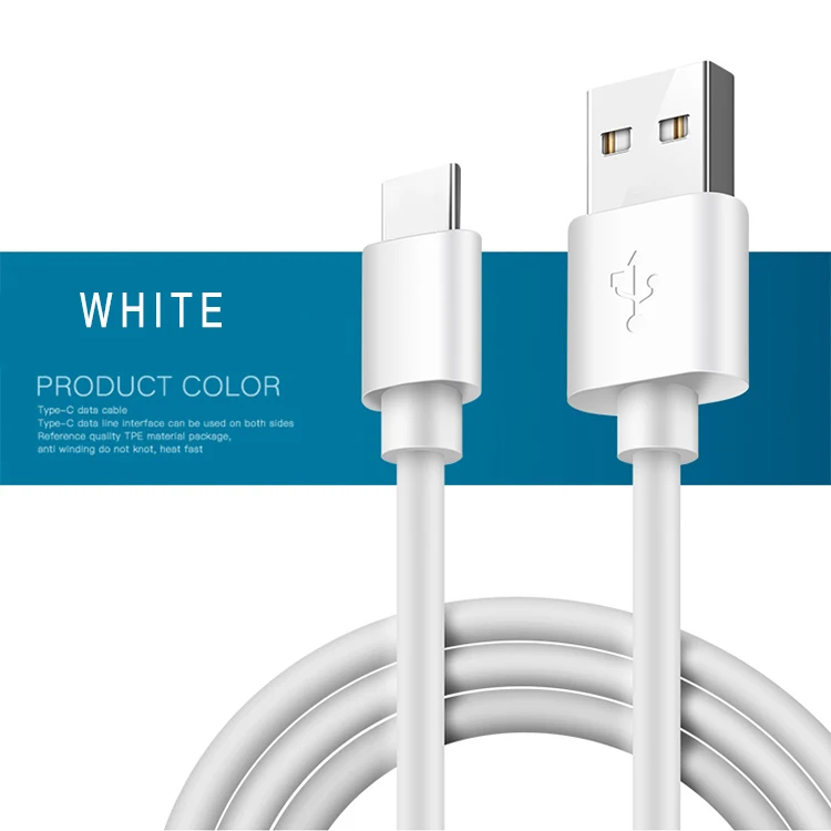 Быстрая зарядка USB 5A type-C кабель type-C супер зарядное устройство для SAMSUNG Galaxy S8 S9 HUAWEI P10 P20 mate 10 20 для Oneplus 6T - Цвет: Белый