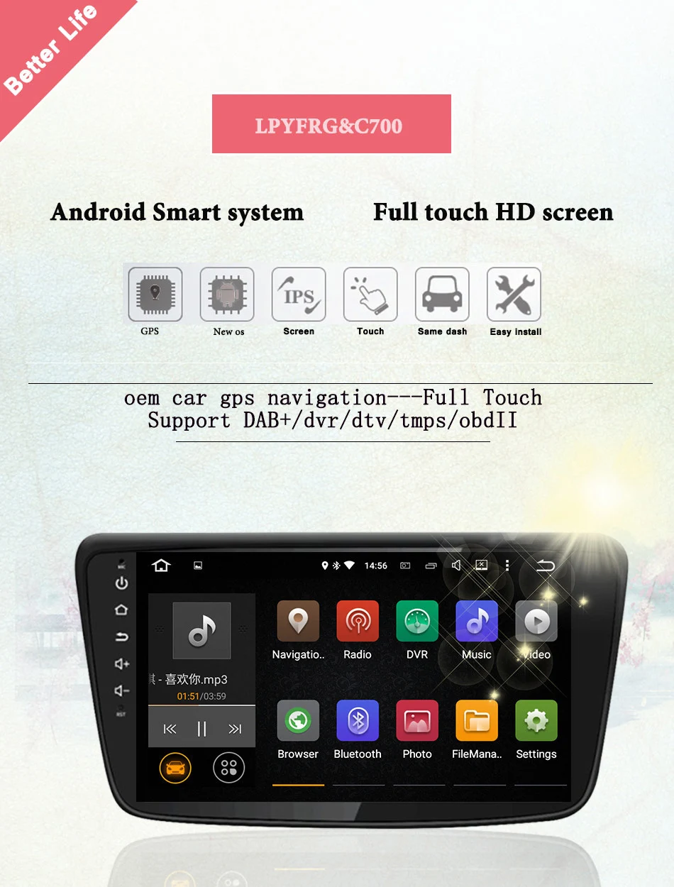 Sale Android 9.0 4GB+64GB Car video dvd player music pc tablet tape media unit gps navi for SUZUKI BALENO 2015 usb sd aux rds dvr dab 2
