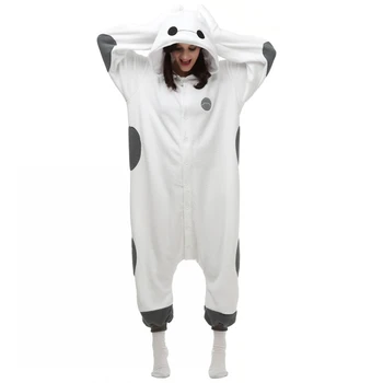 

New Arrived Big Hero Cute white robot Onesie Pajamas Anime Cosplay Costume Sleepwear For Men Plus Size