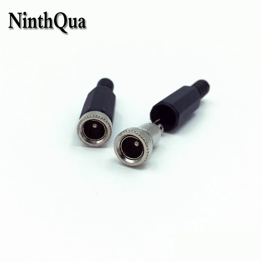 암 DC 전원 플러그 소켓, 용접 와이어 타입 금속 헤드 소켓, 5.5x2.5mm, 5..