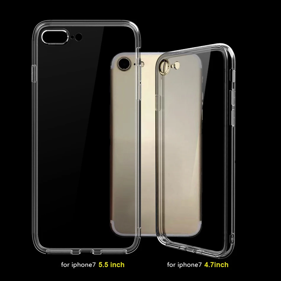For iPhone 7 Case Protect Camera Phone Cases For iPhone 6 8 5 5s X XS XR TPU Case Transparent Back Cover For iPhone 8 6s 7 Plus