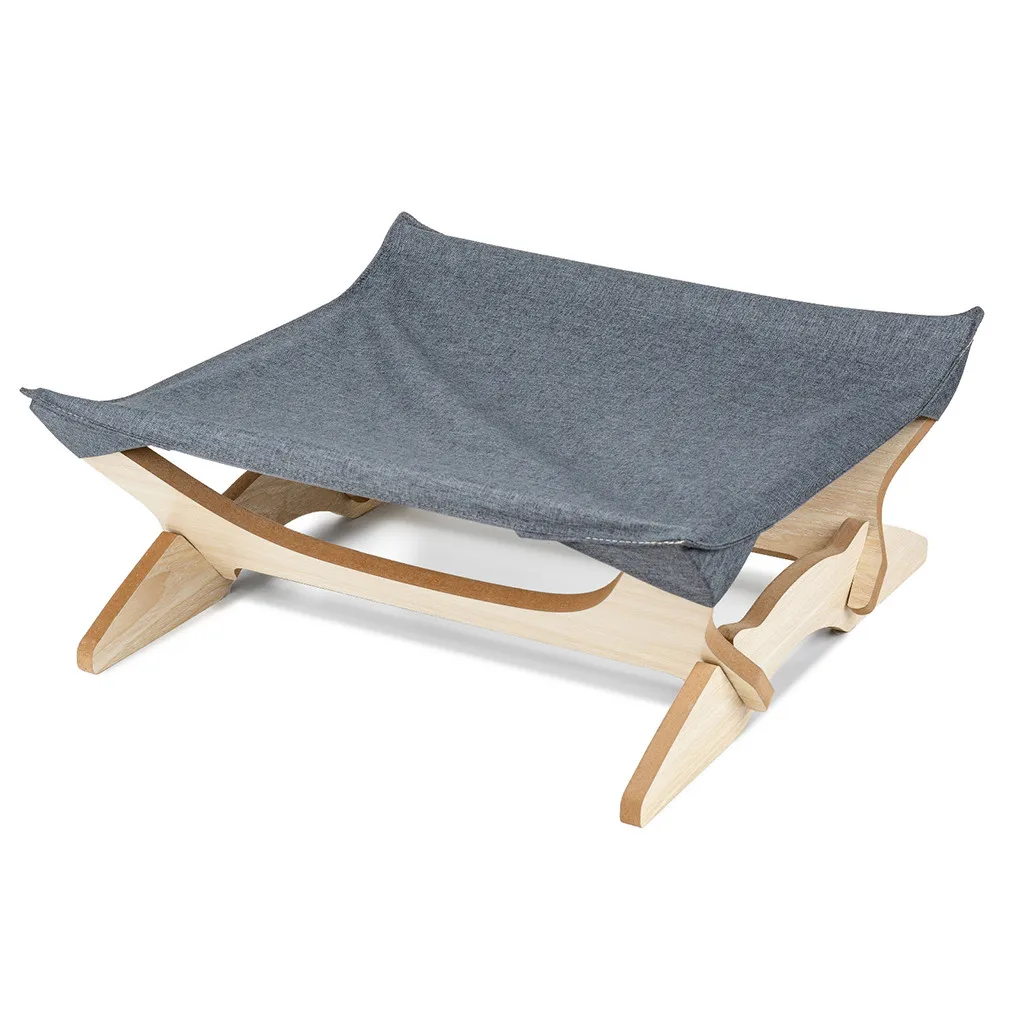 Square Mat Four-pointed Cat Hammock Wooden Removable And Cat Climbing Frame Warm Puppy Kennel Nest Cushion Pet Products