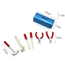 1/12 Миниатюрные аксессуары для кукольного домика, мини инструменты для ремонта из сплава, набор инструментов для моделирования, модель игрушек для украшения кукольного дома