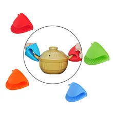 Силиконовая Резина кухонная утварь рукавица и прихват для микроволновой печи перчатки теплоизоляционные близость Нескользящие перчатки кухонные принадлежности