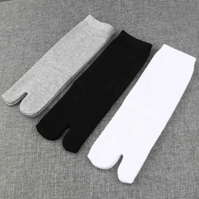 3 пары носков Для мужчин Для женщин кимоно сандалии, держащиеся на ногах за счет перепонки между большим и указательным пальцами Разделение