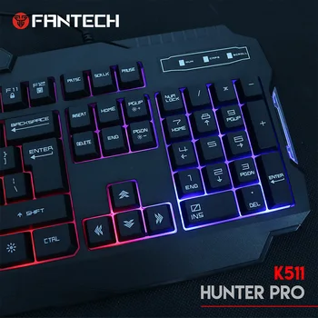 

Professional USB Wired LED Backlit Gaming Keyboard 104 Keys for Laptop Computer HSJ-19