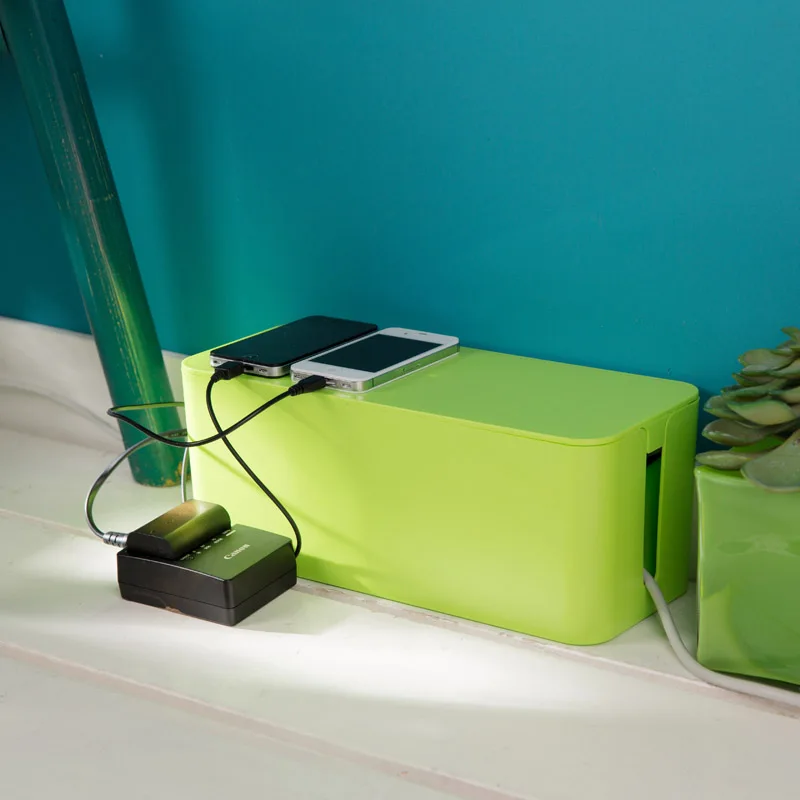 

Large wire storage box, cable management, sockets, flapper, cable organizer boxes, computer lines, power box set Finishing Box