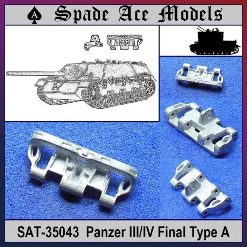 Spade Ace 1/35 35043 Metal Track Panzer III/IV Finalin Model Building Kits from Toys & Hobbies