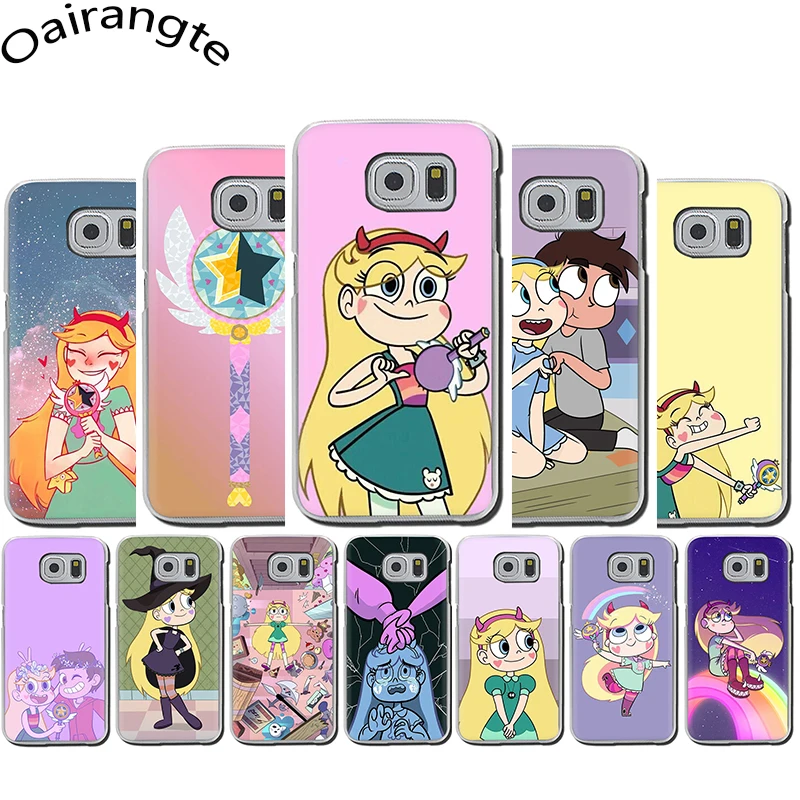 

Star vs the Forces of Evil Hard Phone Case for Samsung S6 S7 Edge S8 S9 S10 Plus S10e Note 8 9 10 M10 M20 M30 M40