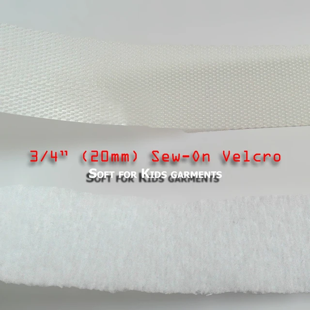 Velcro sewing soft 20mm White - AliExpress