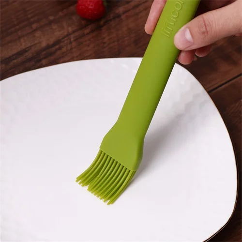 Brush-Green Liflicon термостойкая силиконовая щетка для выпечки для пищевых продуктов класса премиум выпечка барбекю масляная кисточка для выпечки многофункциональная посуда для выпечки Сейф - Цвет: Brush-Green