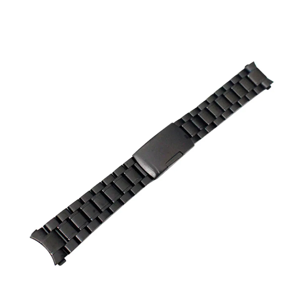 

18/19/20/22mm Men Watchband Stainless Steel Solid Links Arc Degree Watch Strap Bracelet QF66