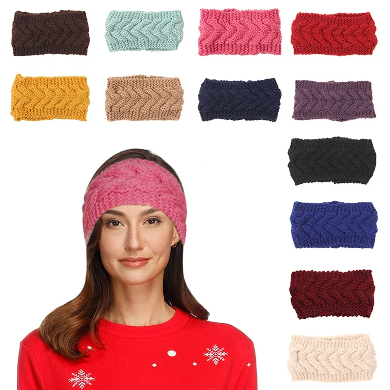 

Yoga Headbands Knitted Headbands Sports Girl Hair Bands Bandage Gum for Outdoor Running