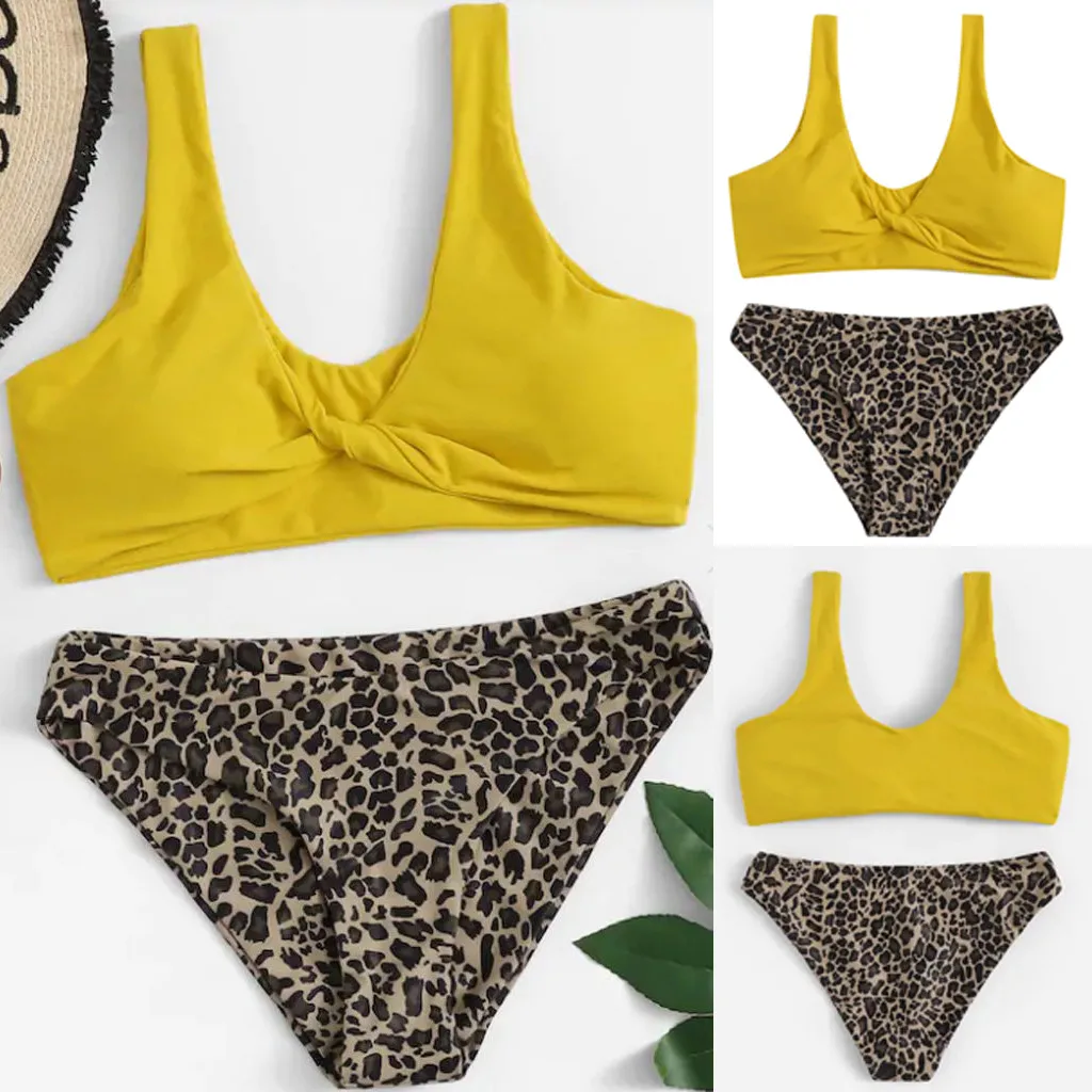 

Summer Swiming Print Suit Women Girls Bikini Set Underwire Padded Sexy Beach Floral Suit Bodycon Swimwear Beach Swimwear 20