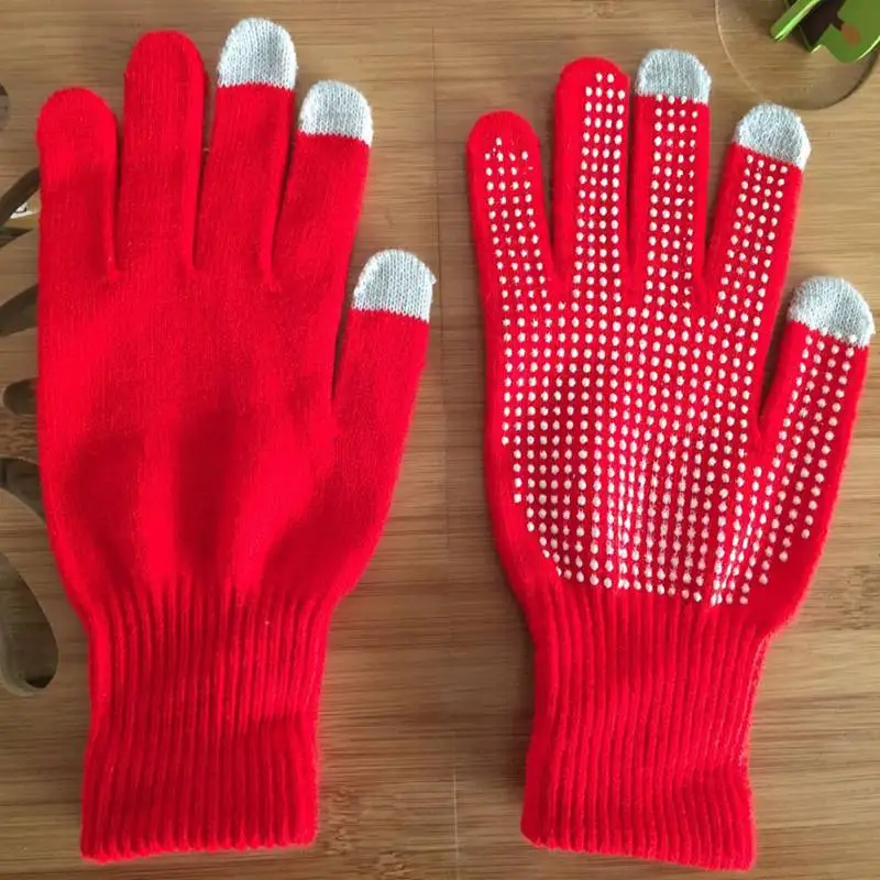 Высококачественные хлопковые перчатки теплые плюс бархатные Утепленные перчатки для сенсорных экранов для телефонов Iphone Ipad samsung