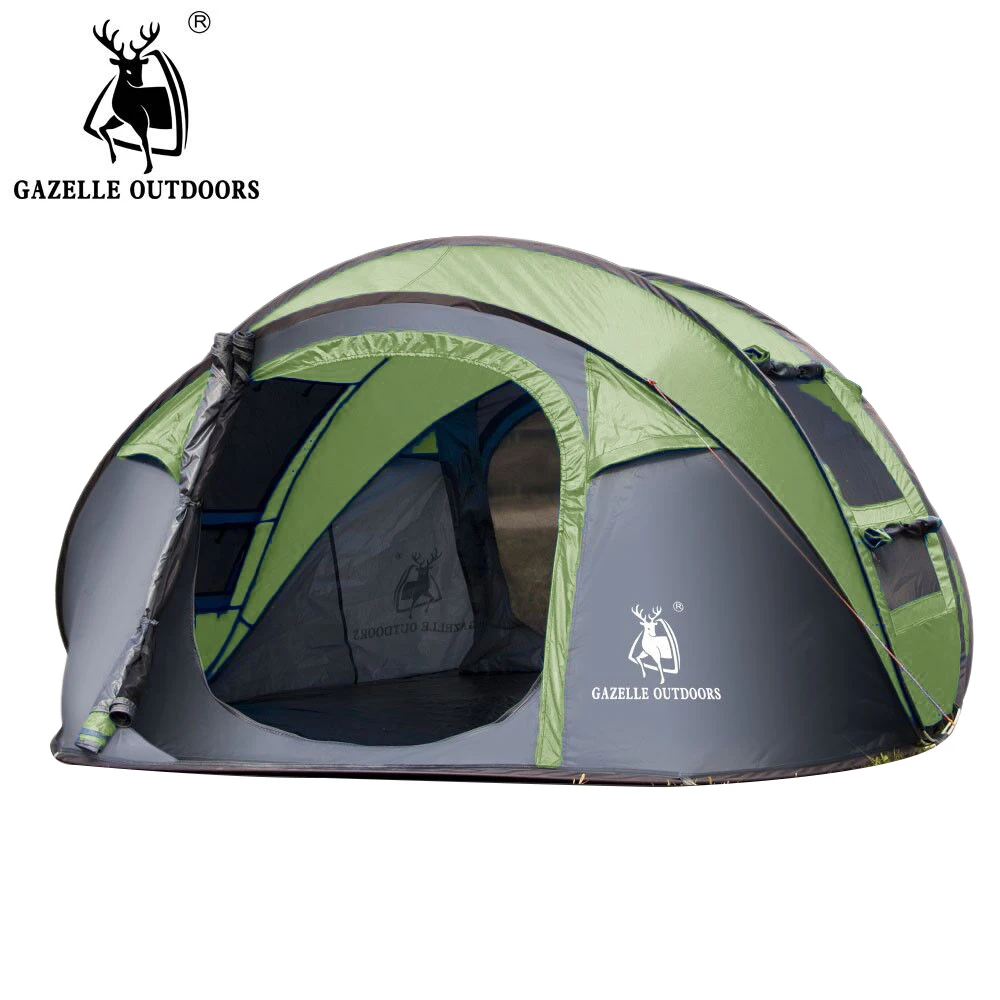 Portable Camouflage Pop Up Camping Hiking Automatic Instant Tent 3-4 Person Camo