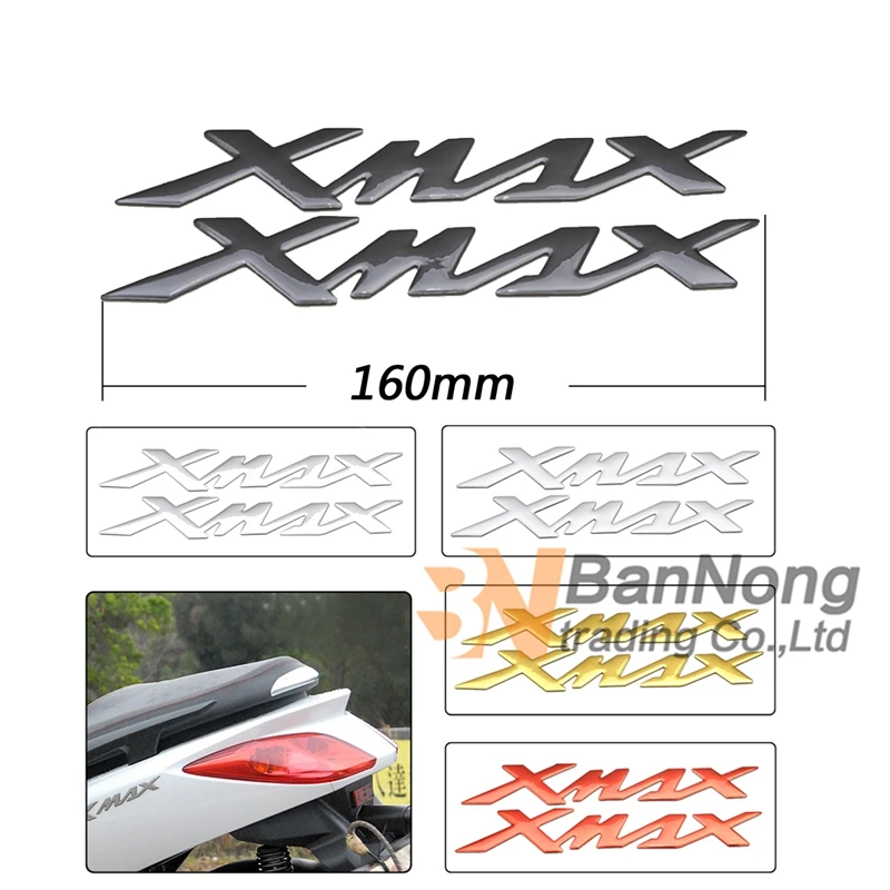 

1 pair Motorcycle 3D stickers Tank decals applique emblem For Yamaha X-MAX XMAX 125 250 400