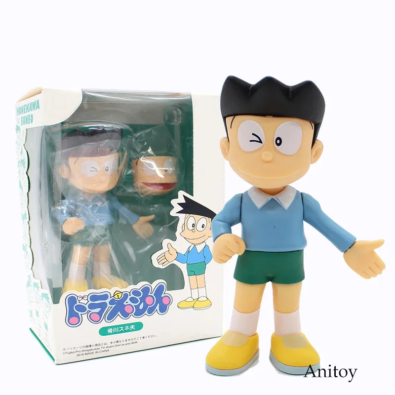 Куклы дораемон нобита ноби Honekawa Suneo Minamoto Shizuka Dorami Big G ПВХ фигурка коллекционная игрушка 9-14 см KT4048 - Цвет: E