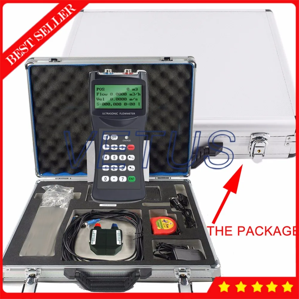 Digital Portable Ultrasonic Water Flowmeter TDS 100H DN50700mm Liquid