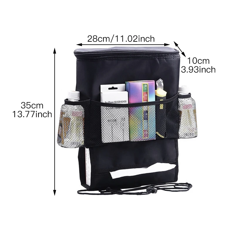 متعددة الوظائف حقيبة التخزين سلة غسيل معلقة برودة معزول مومياء الطفل عربة جيوب للسفر سيارة المقعد الخلفي متعددة الوظائف حقيبة التخزين سلة غسيل معلقة برودة معزول مومياء الطفل عربة جيوب للسفر سيارة المقعد الخلفي