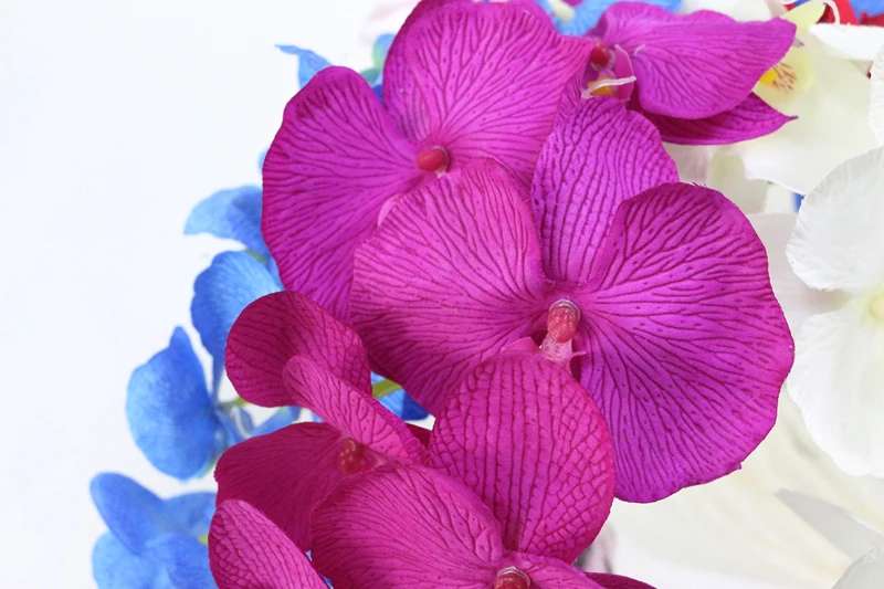 JAROWN Artificial Silk Orchid Flower Simulation 8 Heads Butterfly Orchid Flower For Wedding Decoration Flores Home Office Decor (5)