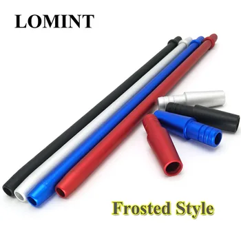 

LOMINT Frosted Style Aluminium alloy Silicone Hose Tube Handle For Hookah Shisha Chicha Narguile Accessories Black Silver Blue