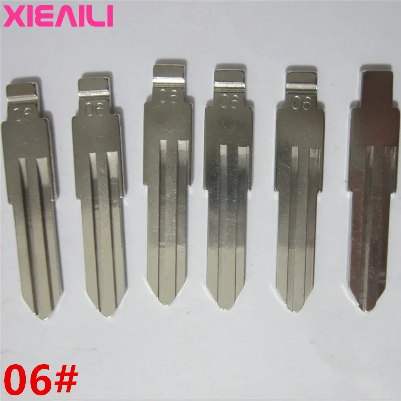 XIEAILI 50 шт./лот 06 # металлический пустой ключ-пульт дистанционного управления KD для