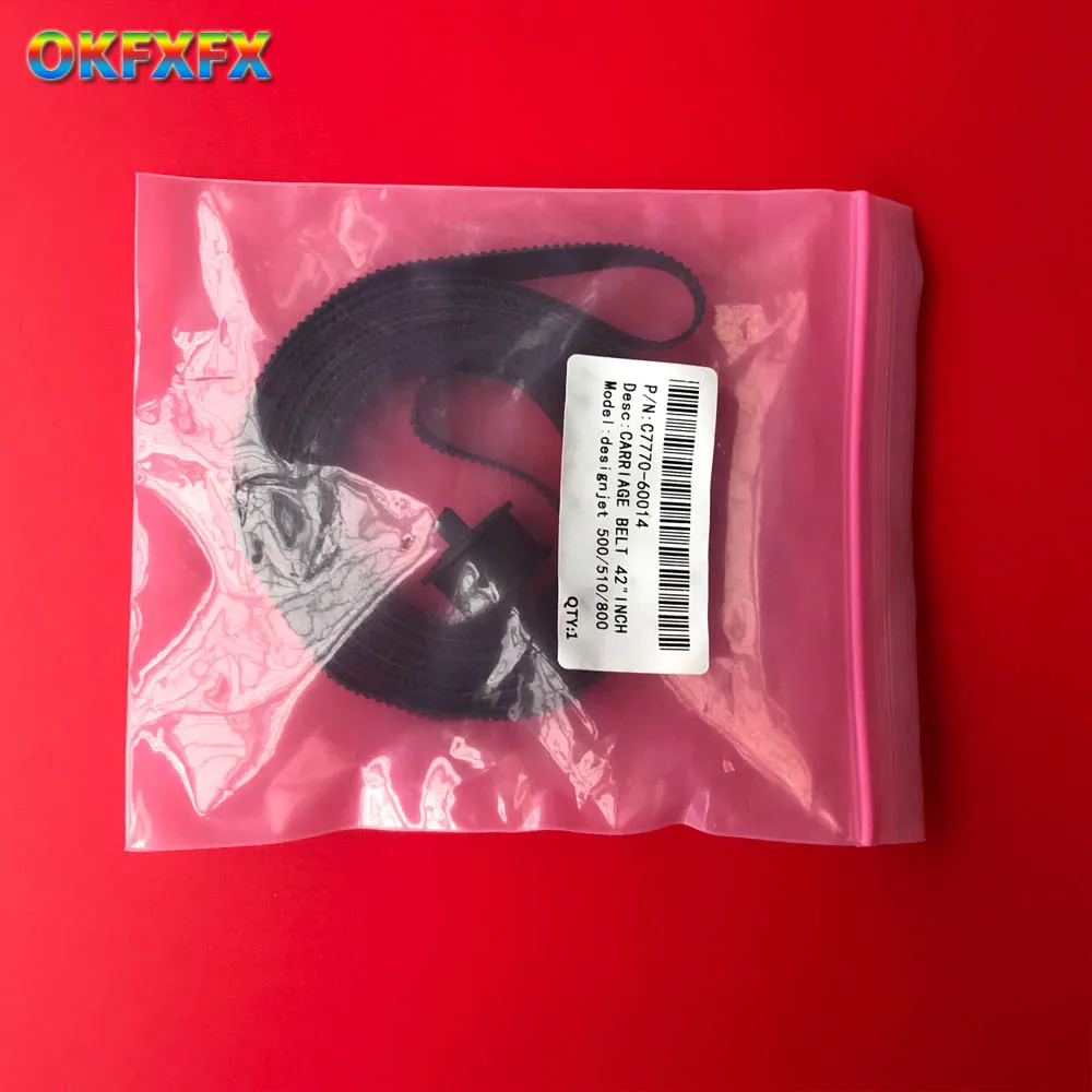 Inch b0 Carriage Belt C7769-60182 24 Polegadas Tamanho a1 com Polia para hp Designjet 500 500ps 800 800ps 510 510ps 10x C777060014 42 - Imagem 2