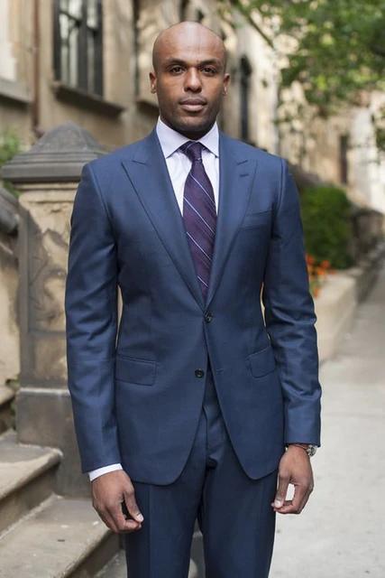 Thin lapel best sale suit