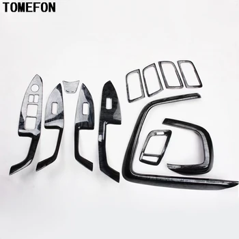 

TOMEFON Black Wood Front Air Vent Steering Wheel Inner Door Handle Window Switch Interior Trim For Kia Optima K5 2011 to 2015