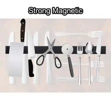 50cm Length Blocks Knife Holder Strong Magnetic Self-adhesive Wall Mounted Kitchen Magnet Bar Holder Display Rack Strip Stand