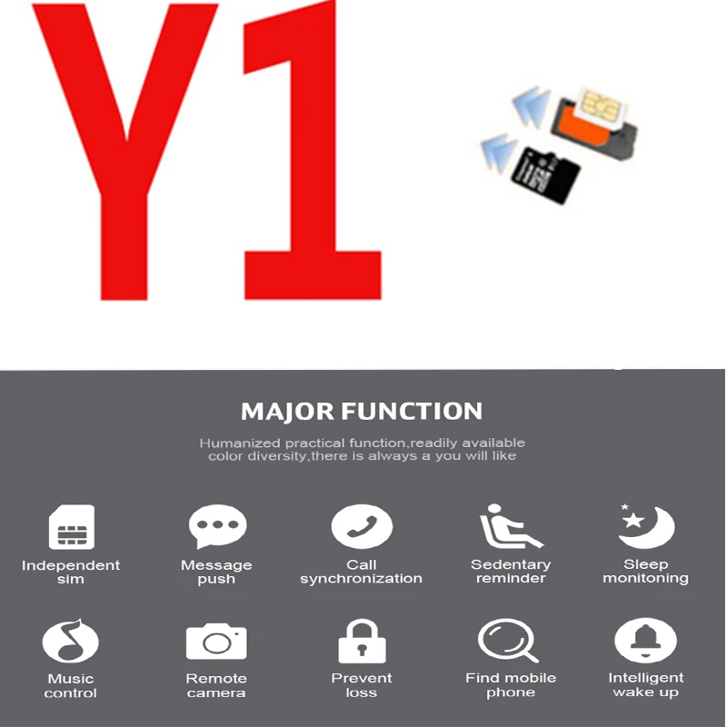 TOLASI Smart Watch SIM/TF card bluetooth Smartwatch For