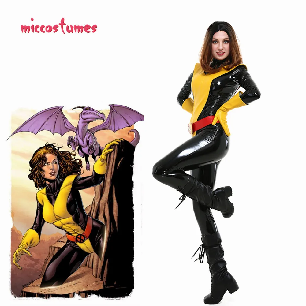 

Shadowcat Katherine Anne Pryde Kitty Pryde Cosplay Costume Bodysuit Jumpsuit Women Black Halloween Outfit