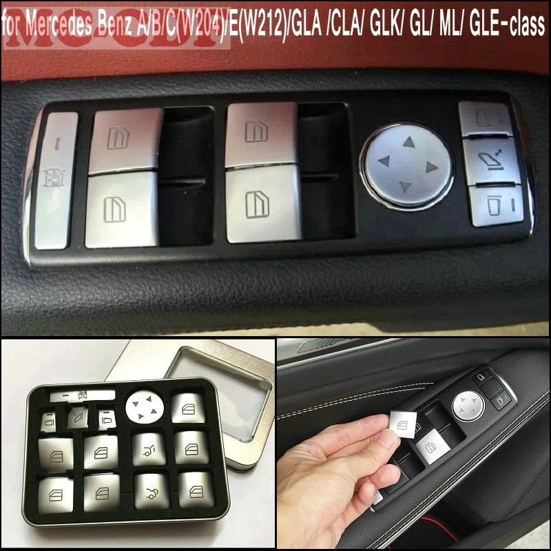 Стайлинг автомобиля для Mercedes Benz A/B/C(W204)/E(W212)/GLA /CLA/ GLK/ GL/ ML/ GLE class переключатель