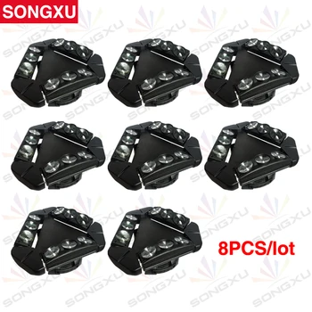 

SONGXU 8pcs/lot 9 Eyes Pixel 9X10W 4 IN1 LED DMX Spider effect light Led Beam Moving Head Light/SX-MH140