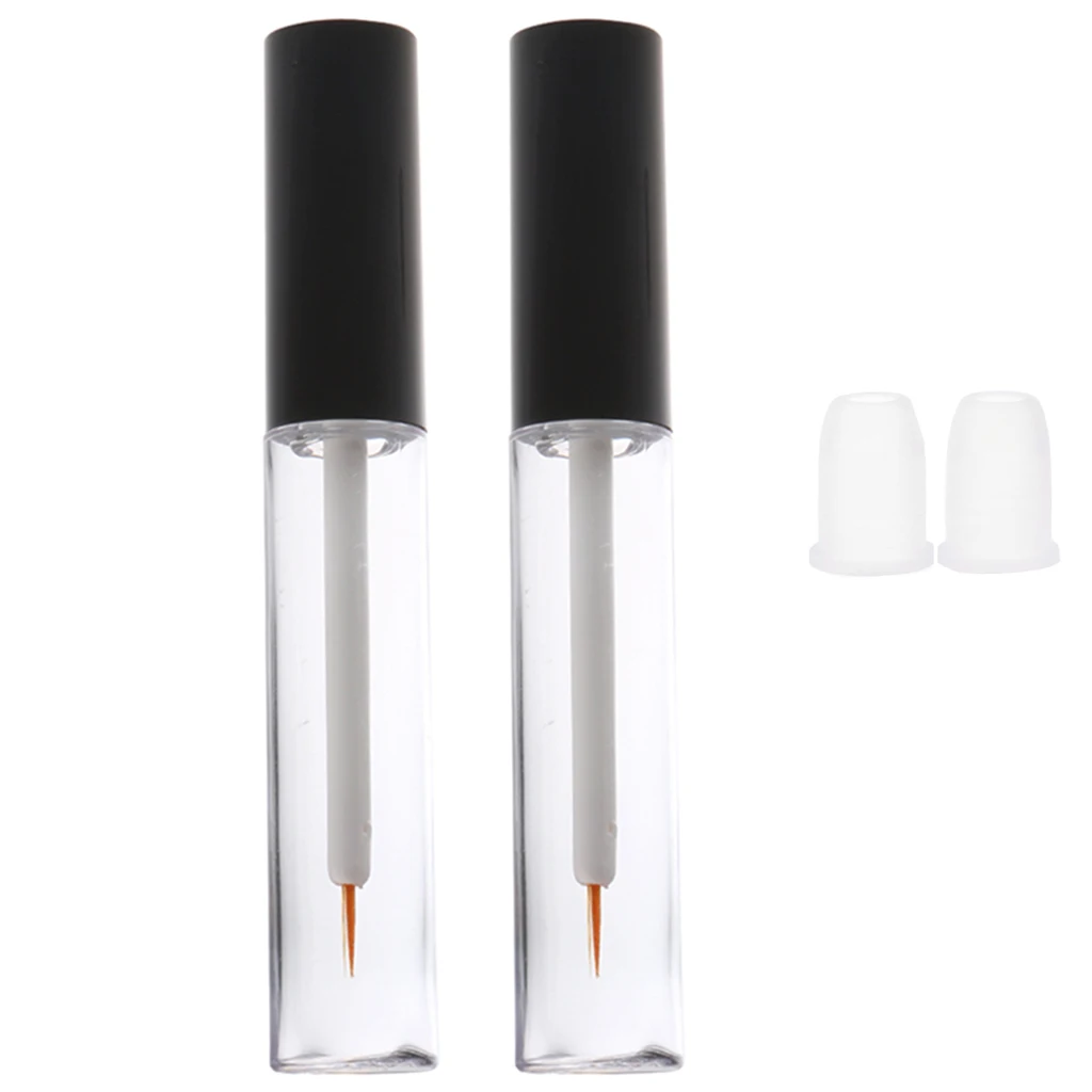 2 Pieces 7ml Empty Eyelash Growth Mascara Serum Tube Eyeliner Vials Bottle High Quality PETG Plastic